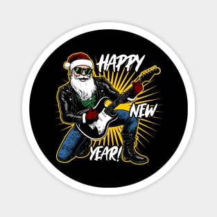 Happy New Year! / Santa is a rocker Magnet